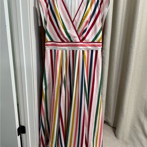 Multicolor Candy Striped Maxi Dress